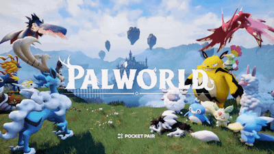 Palworld Video Game Logo Design GIF