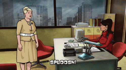 Pam Poovey Sploosh GIF