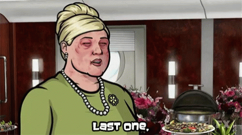 Pam Poovey With A Bruised Face In Archer GIF
