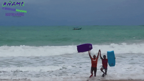 Panama Bestfriends Body Boarding GIF