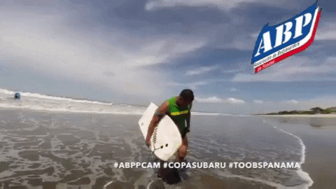 Panama Swimmer Body Boarding GIF