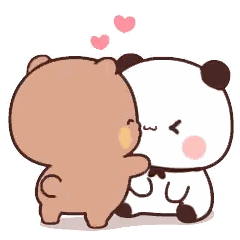 Panda And Bear Kiss