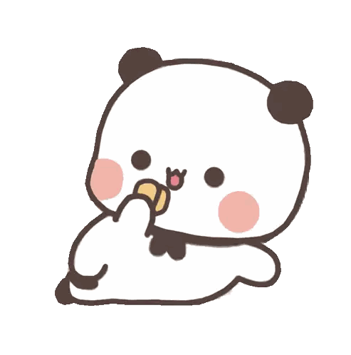 Panda Bear Eating Banana