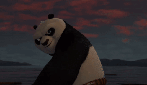 Panda Bear Holding Flaming Object