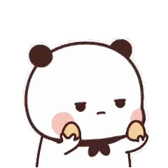 Panda Bear Holding Leaves Making Funny Face