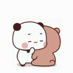 Panda Bear Hugging Brown Bear Saying I'm Always Here for You