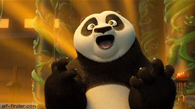 Panda Bear Mouth Wide Open