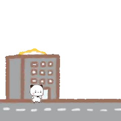 Panda Bear Standing in Front of Burning Building