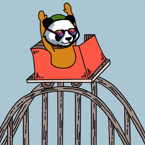 Panda Bear Wearing Sunglasses Reading Book