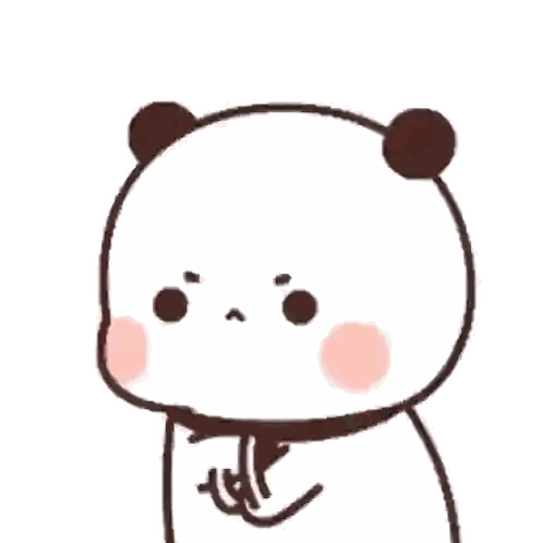 Panda Bear with Bow Tie Making Funny Face