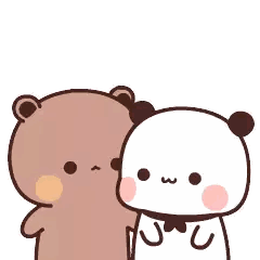 Panda Bears Kissing