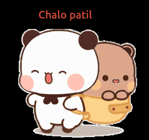 Panda Carrying Bear with Chalo Patil