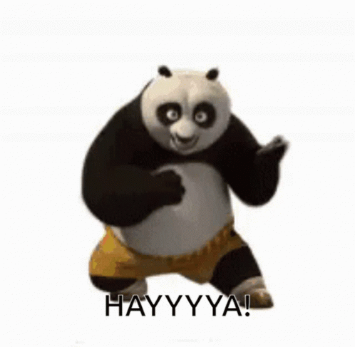 Panda Eating Dumplings With Chopsticks Saying Dumps