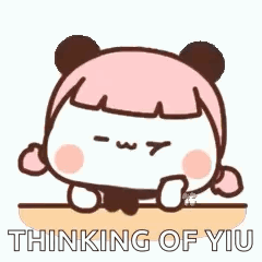 Panda Girl Thinking Of You GIF