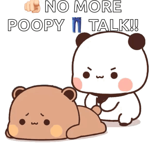 Panda Giving Massage to Panda No More Poopy I Talk