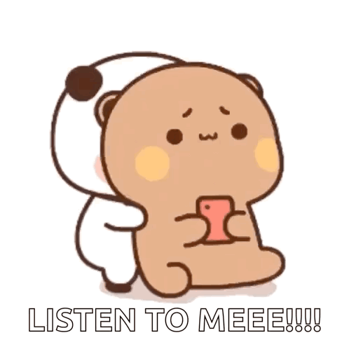 Panda Hugging Panda Holding Phone