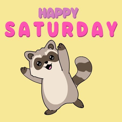 Panda In Hammock Wearing Crown Sunglasses Happy Saturday GIF