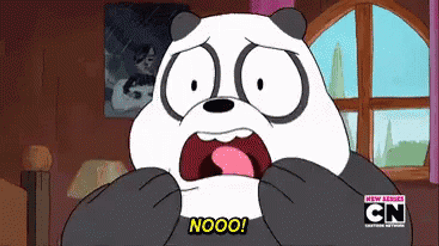 Panda Screams No GIF