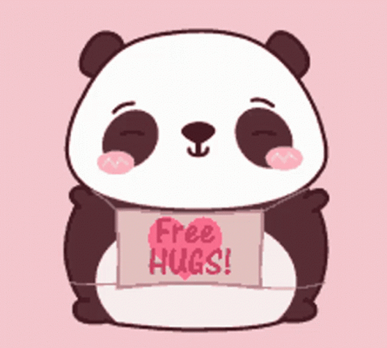 Panda Sending Free Hugs GIF