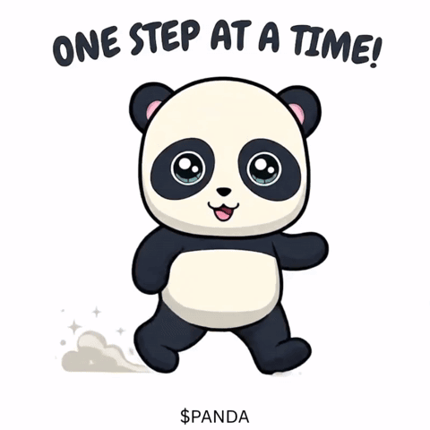Panda Walking One Step at a Time