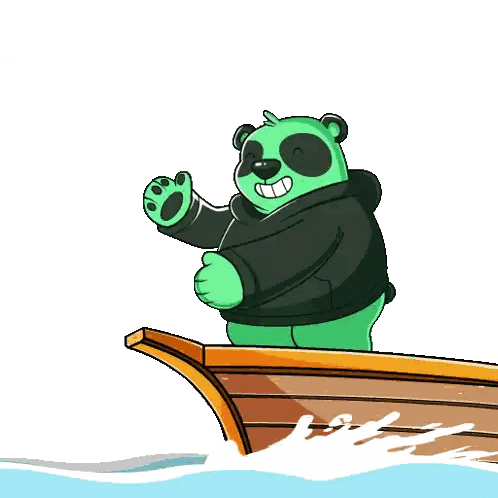 Panda Wearing Hoodie With Dollar Sign