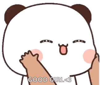 Panda With Hand On Face Good Girl GIF