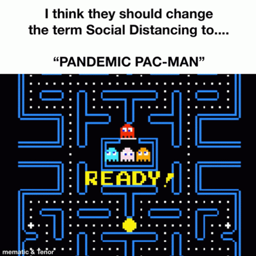 Pandemic Pac Man Running Fast GIF