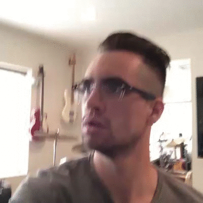 Panic Reaction Laugh Camera Shake GIF