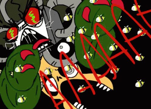 Panicked Omega Flowey Shouting Undertale GIF