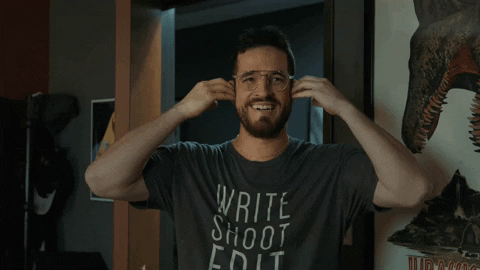 Panicking Guy Ear Scratching GIF