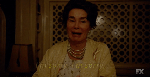 Panicking Im Sorry Jessica Lange GIF