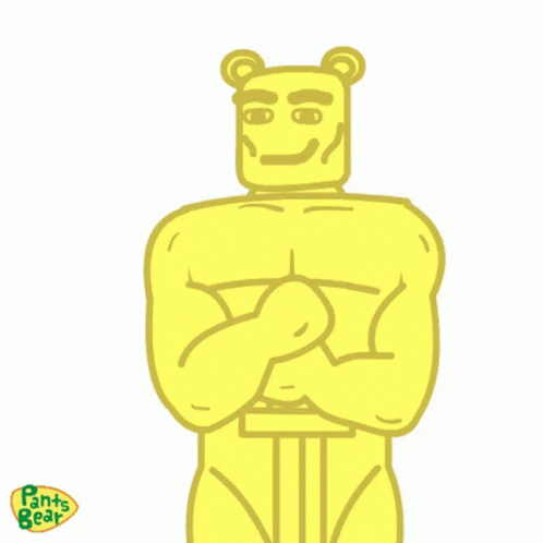 Pants Bear Animated Trophy Award GIF