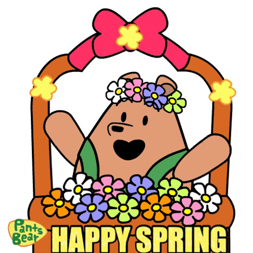 Pants Bear Happy Spring GIF