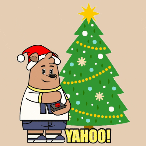 Pants Bear On Christmas Tree Yahoo GIF