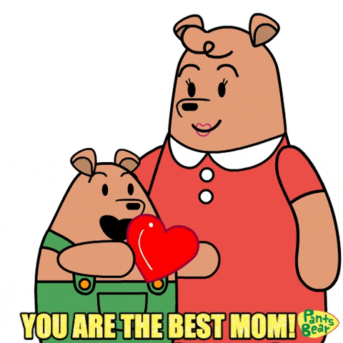 Pants Bear With His Cool Mom GIF
