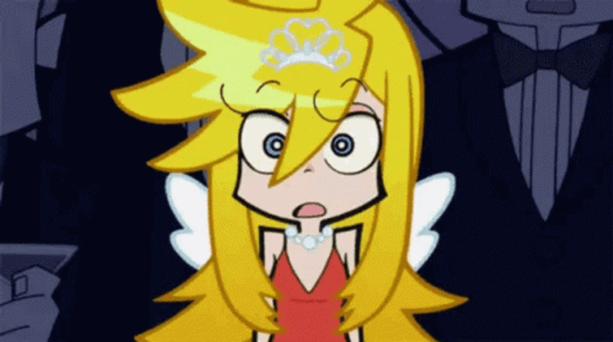 Panty And Stocking A Shocking Face GIF
