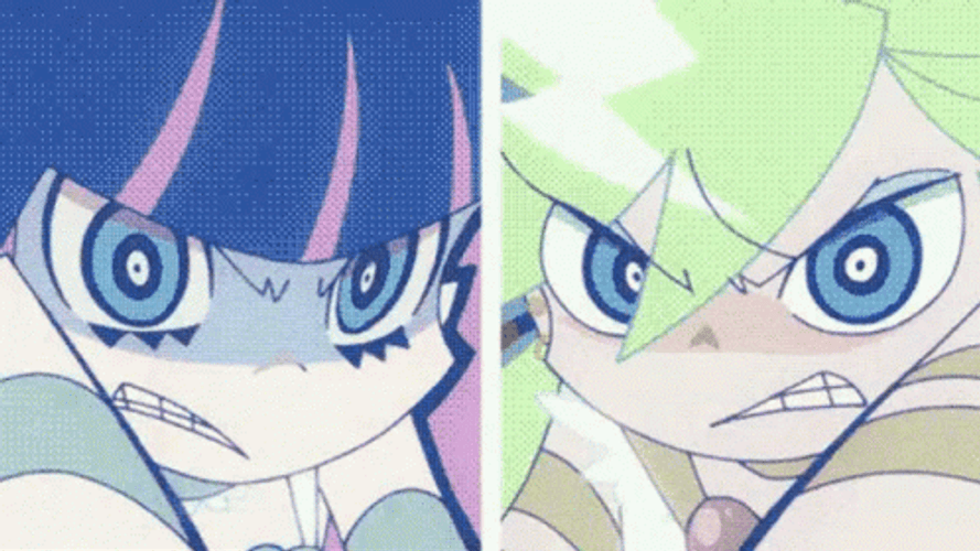 Panty And Stocking Angry Face GIF
