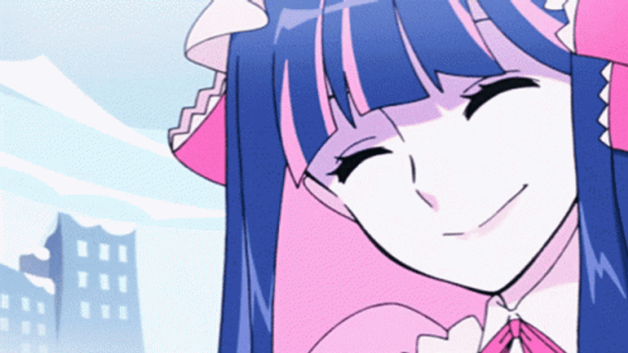Panty And Stocking Close Eyes GIF