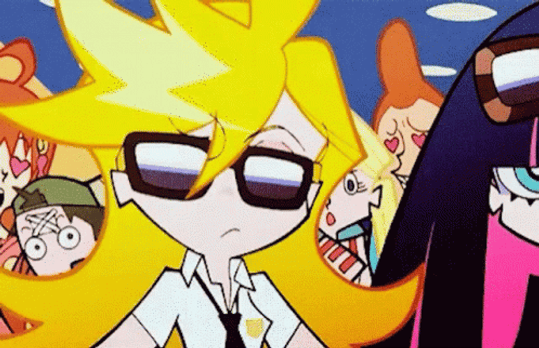 Panty And Stocking Get In VC GIF