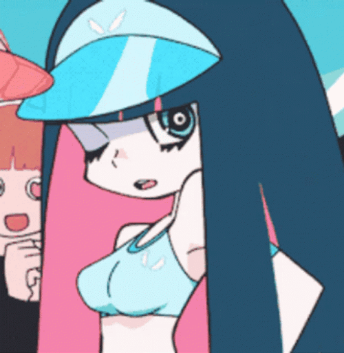 Panty And Stocking One Eye GIF