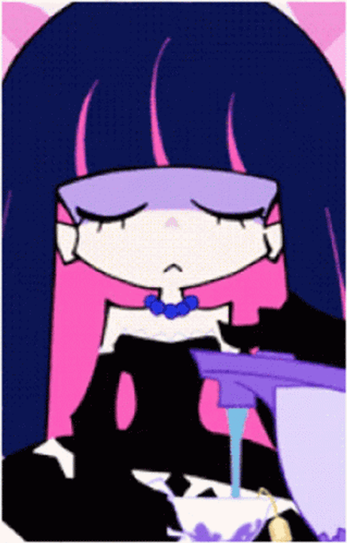 Panty And Stocking Wash Hand GIF
