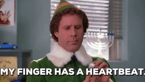 Papa Elf My Finger Has A Heartbeat GIF