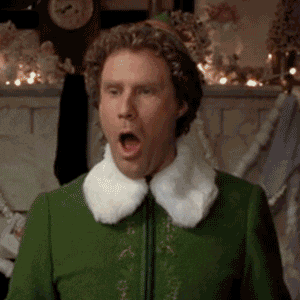 Papa Elf Open Mouth GIF