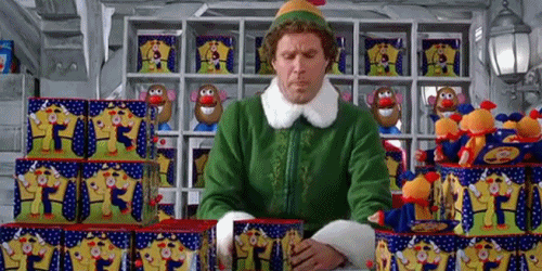 Papa Elf Playing Games GIF