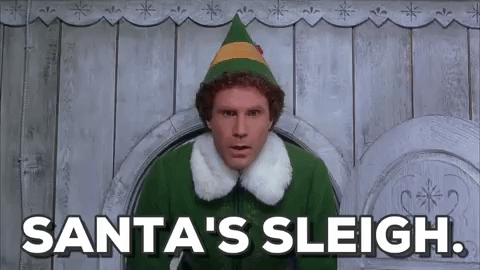 Papa Elf Says Santa's Sleigh GIF