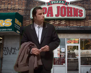 Papa John's Confused Actor John Travolta GIF