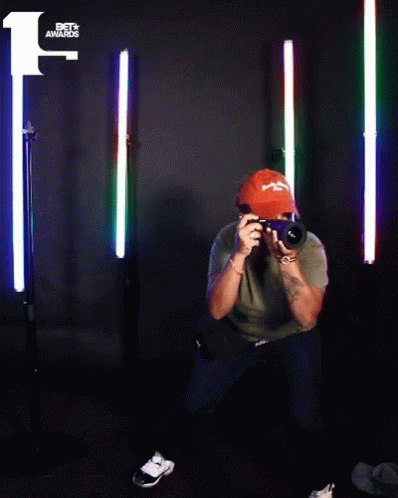 Paparazzi Photographer Pose Bet Awards GIF