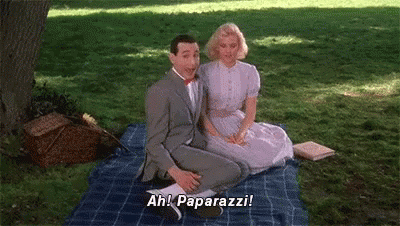 Paparazzi Pose Big Top Pee-wee Movie GIF