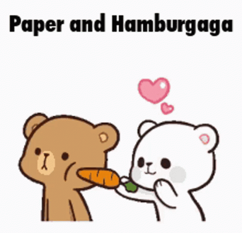 Paper And Hamburgaga Poke The Bear GIF