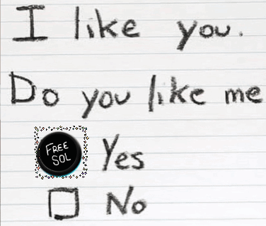 Paper Saying I Like You Do You Like Me Yes No
